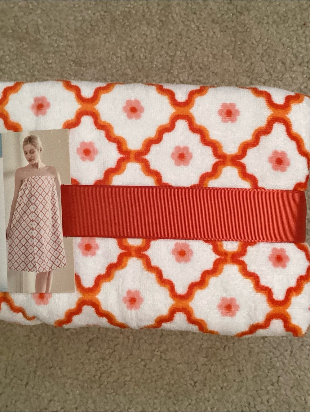 Huntington Home 100% Cotton Body Wrap Towel Robe NWT